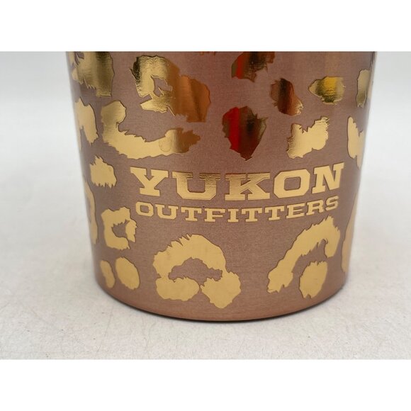 Buc-ees Yukon Outfitters Tumbler 40 Oz Leopard Print Insulated Mug Handle & Lid - Picture 4 of 9